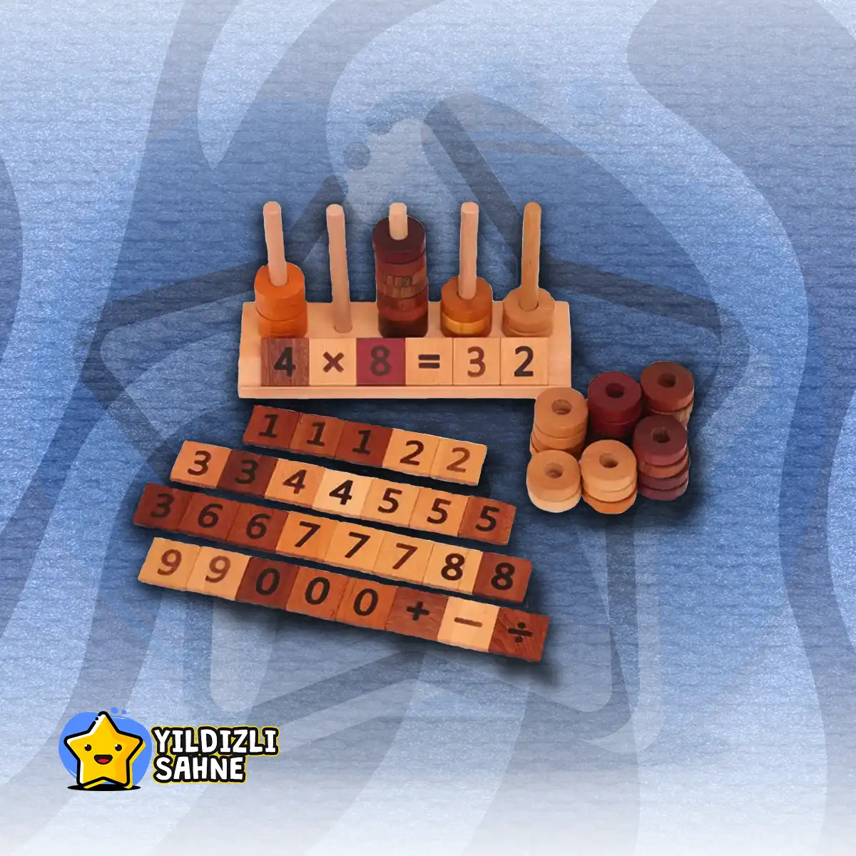 Ahşap Boncuk Sıralama Seti